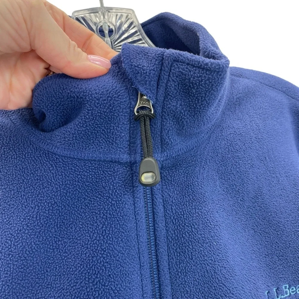 L.L. Bean Polartec Fleece Vest Large Indigo/Blue